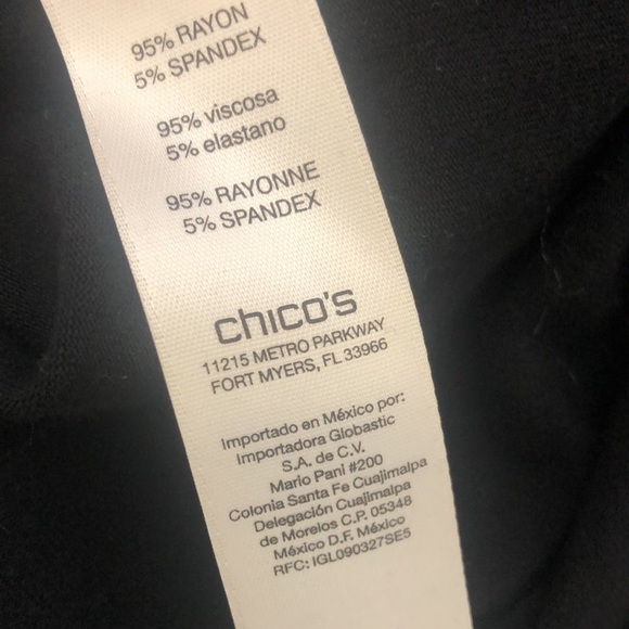 Zenergy by Chicos black blouse - Picture 8 of 8